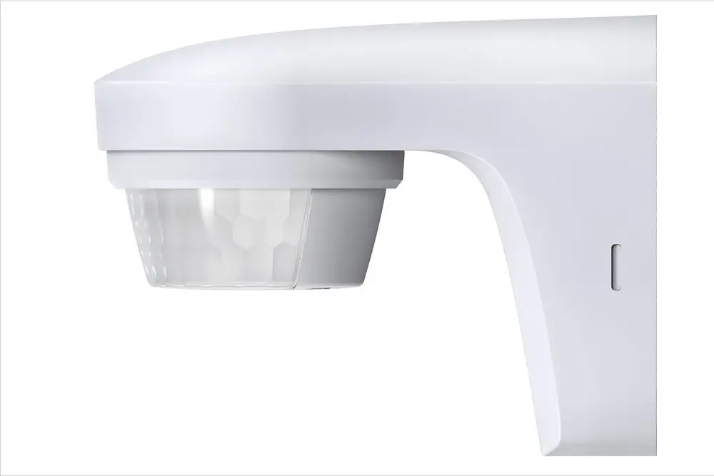 Theben theLuxa S180 WH Präsenzmelder in Weiß für Wandmontage im Außenbereich.